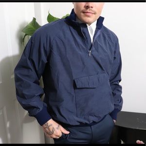 Vintage retro ski windbreaker shirt top